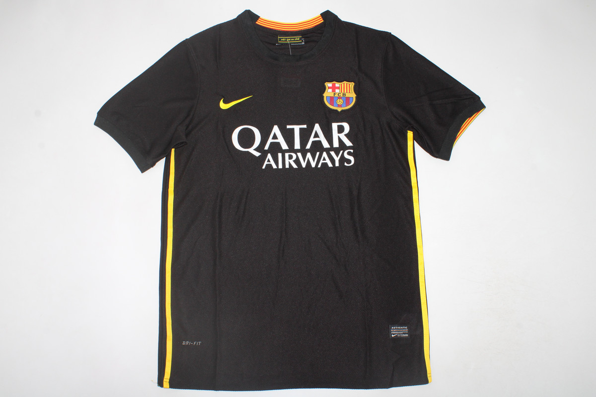 AAA Quality Barcelona 13/14 Third Black Soccer Jersey